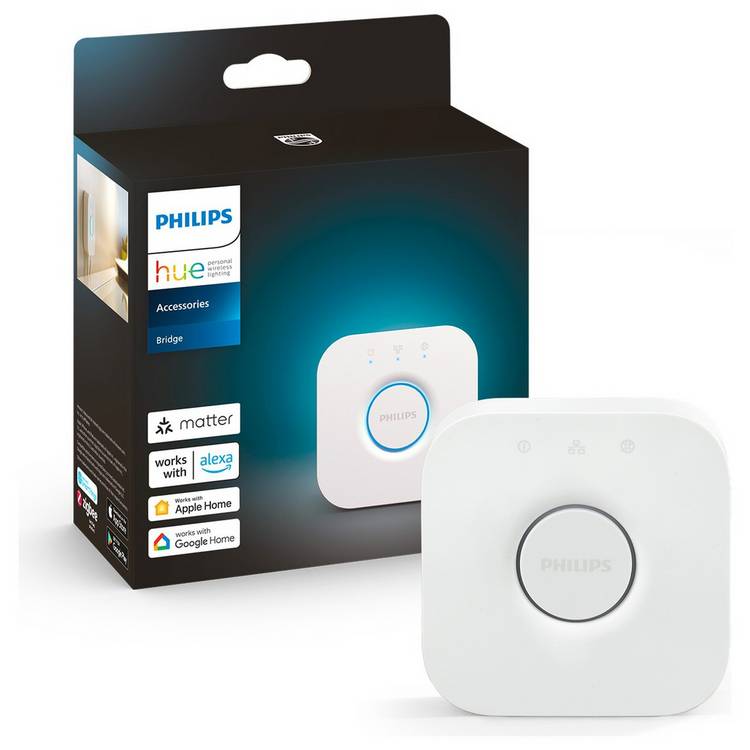 Philips Hue Smart Lighting Bridge hub, imported from the UK