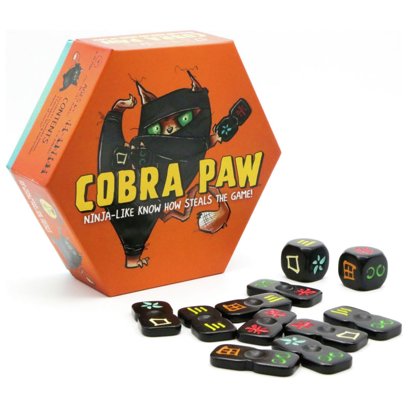 Cobra Paw board game with tiles and dice, UK version
