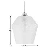 Argos Home Nubia Clear Glass Easy Fit Lampshade - 17cm
