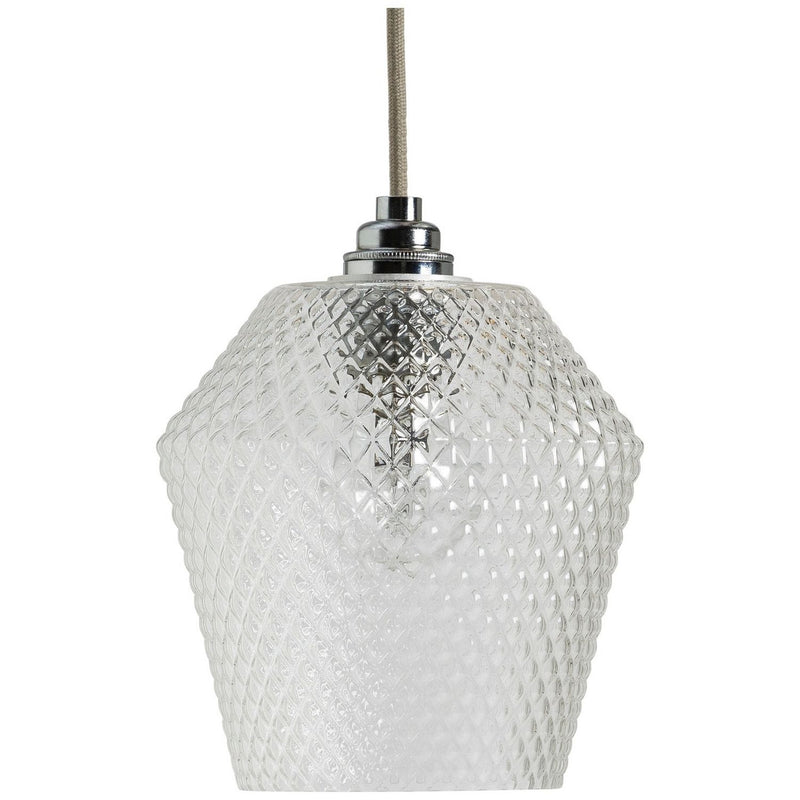 Argos Home Nubia Clear Glass Easy Fit Lampshade - 17cm