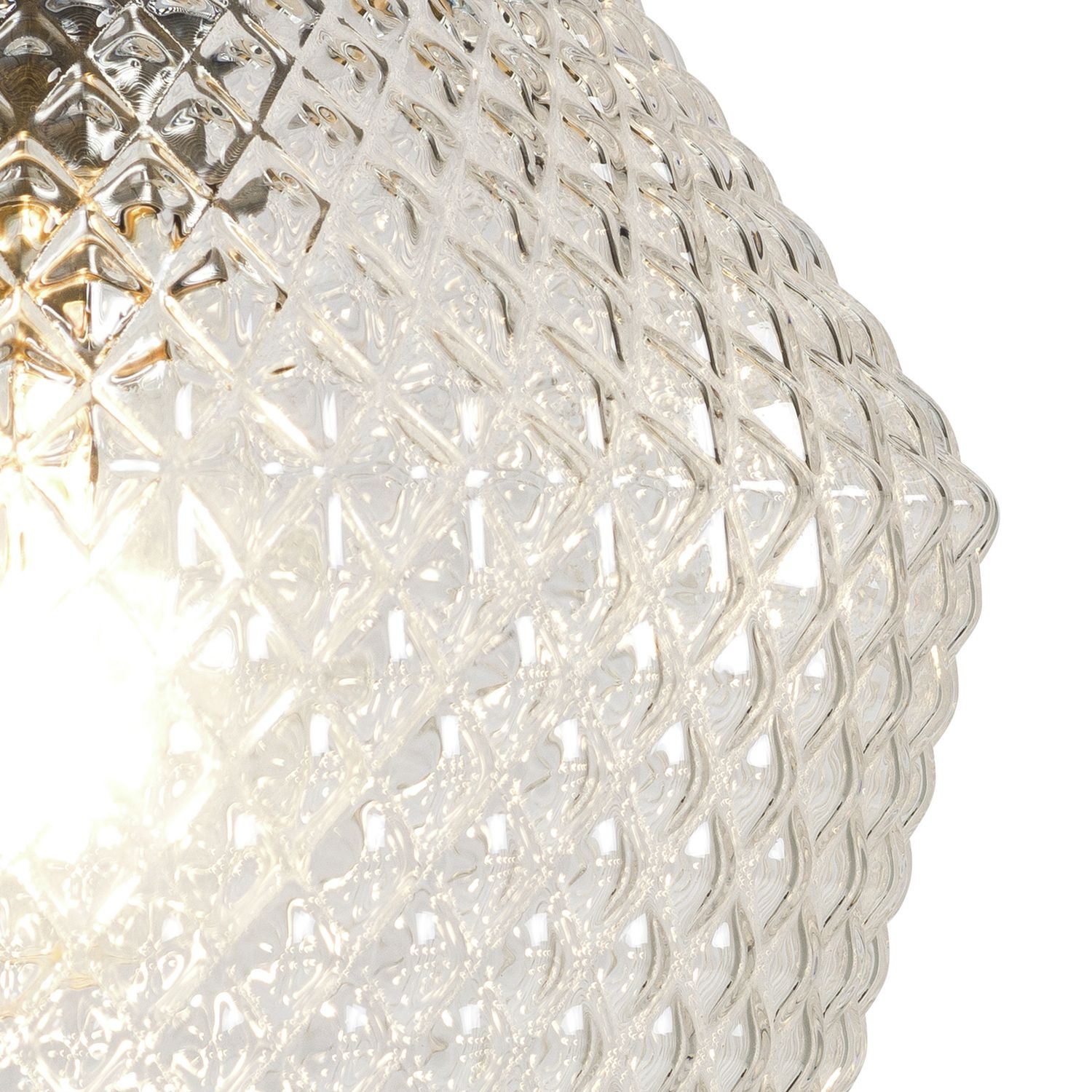 Argos Home Nubia Clear Glass Easy Fit Lampshade - 17cm
