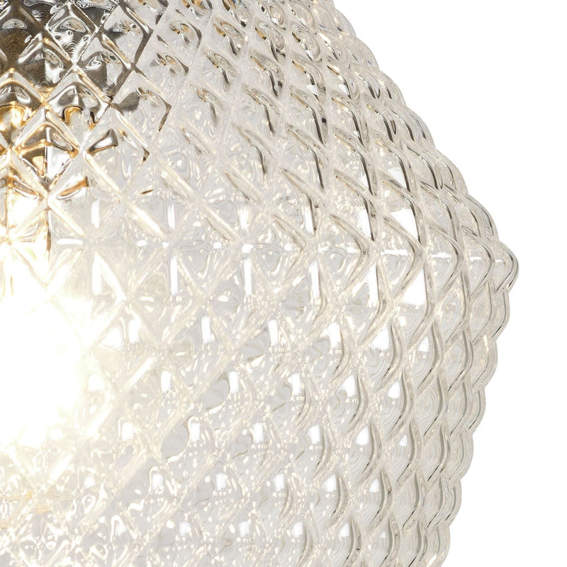 Argos Home Nubia Clear Glass Easy Fit Lampshade - 17cm
