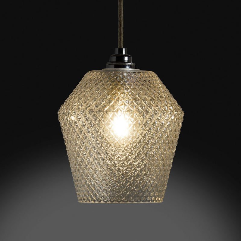 Argos Home Nubia Clear Glass Easy Fit Lampshade - 17cm