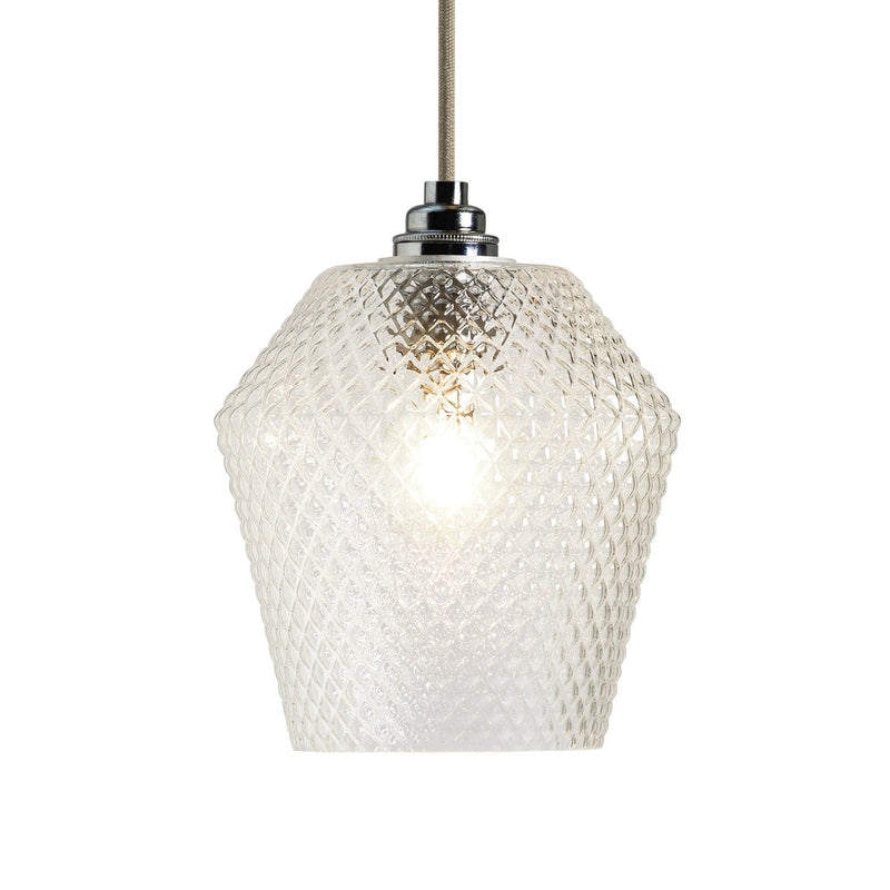 Argos Home Nubia Clear Glass Easy Fit Lampshade - 17cm
