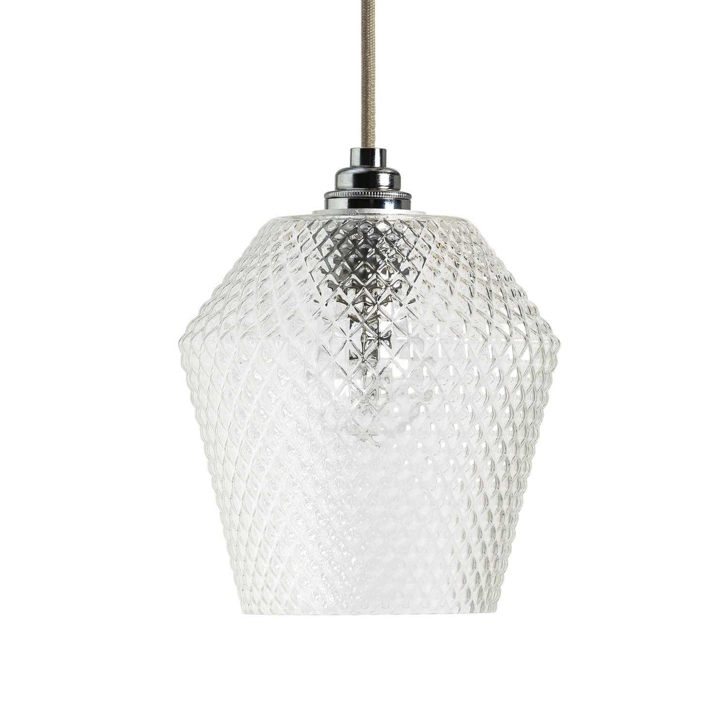 Argos Home Nubia Clear Glass Easy Fit Lampshade - 17cm