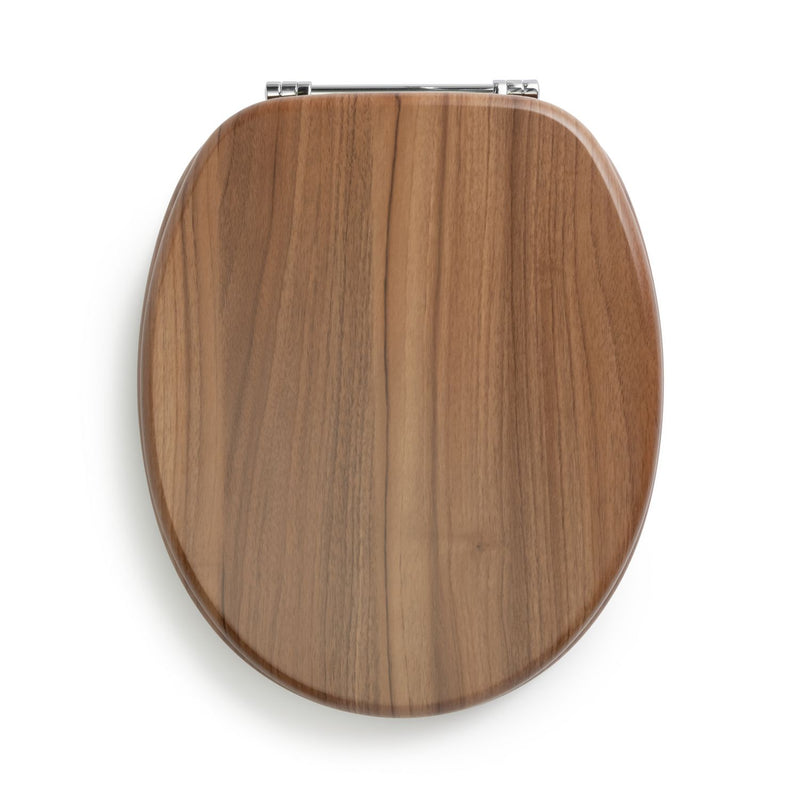 Argos Home wood effect toilet seat brown, imported from the UK