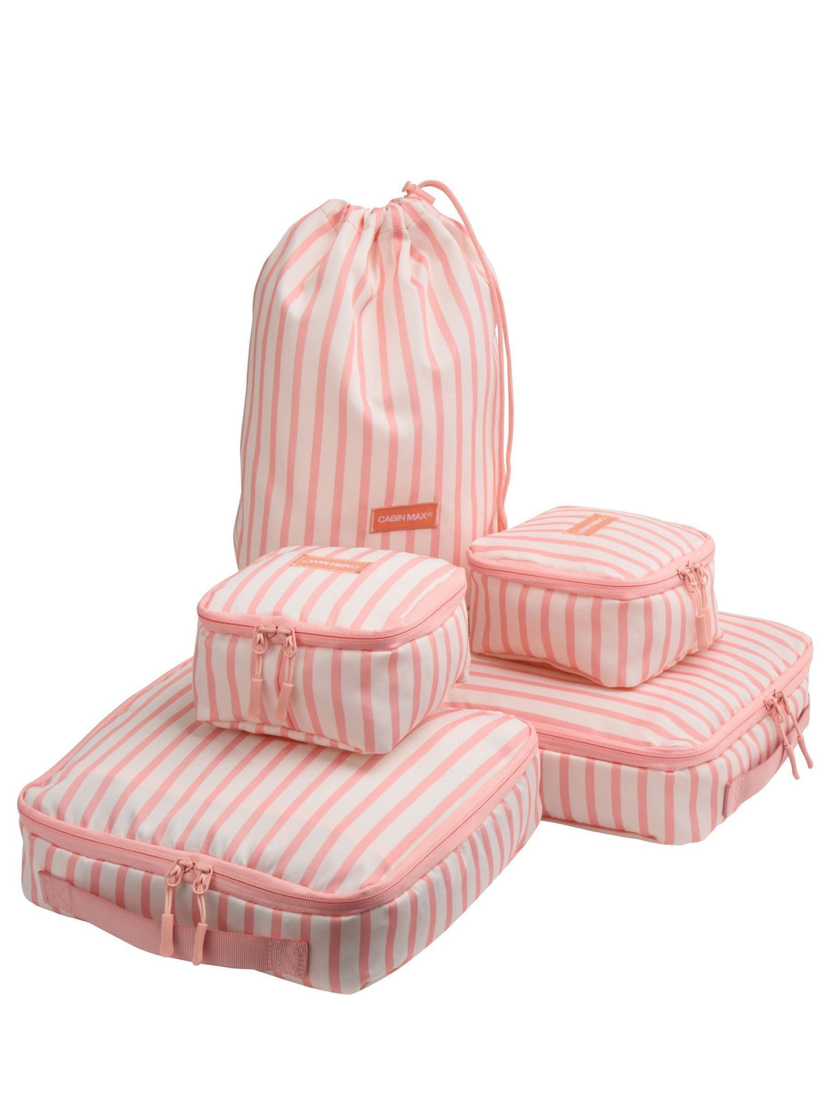 Cabin Max Blue Classic Striped 5-Piece Packing Cube Set
