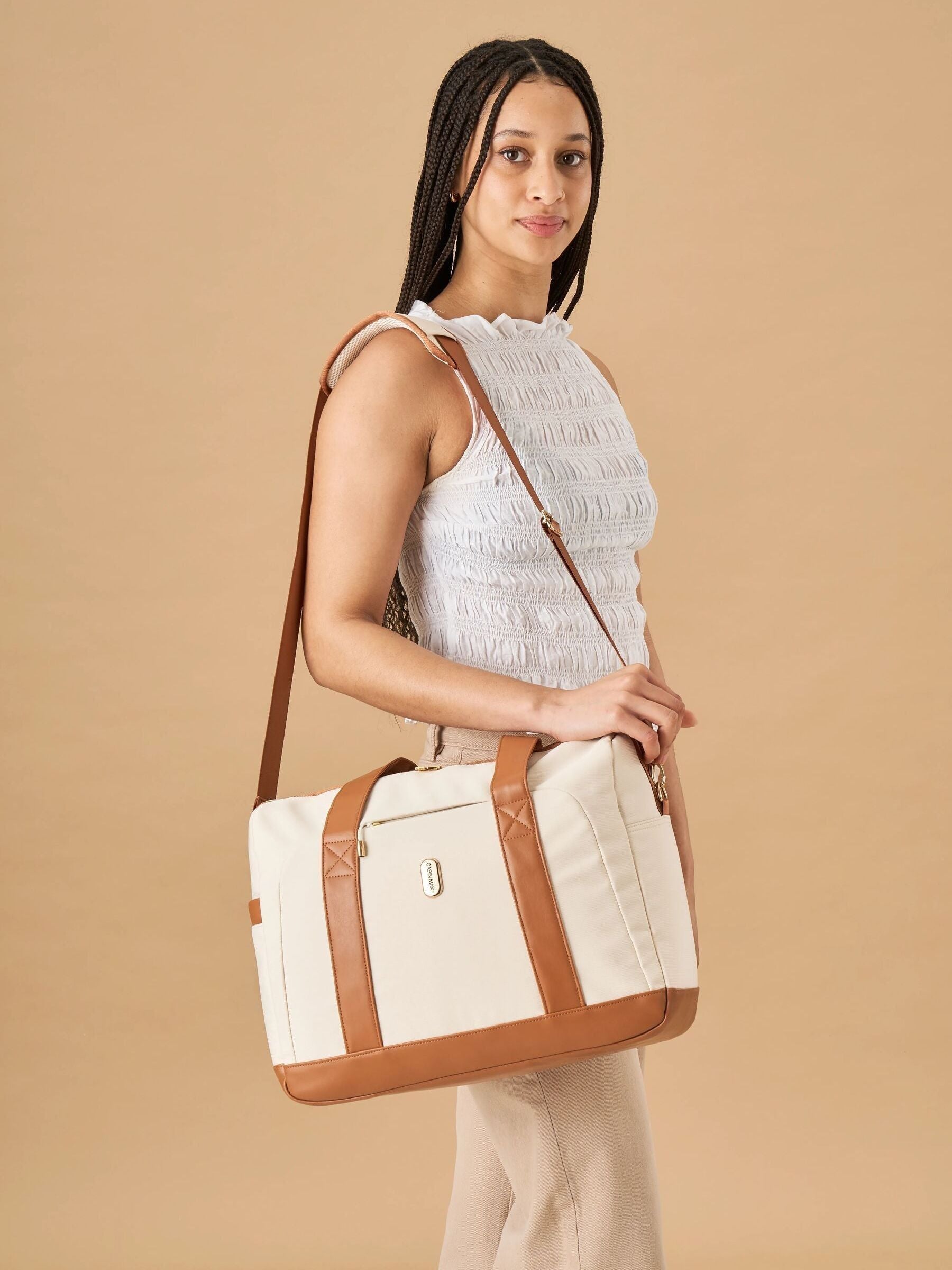 Cabin Max Santa Cruz cream holdall personal item bag 18L, imported from the UK
