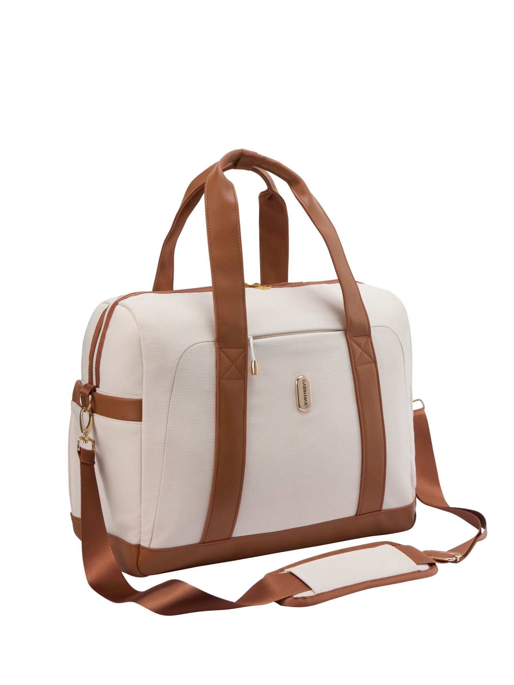 Cabin Max Santa Cruz cream holdall personal item bag 18L, imported from the UK