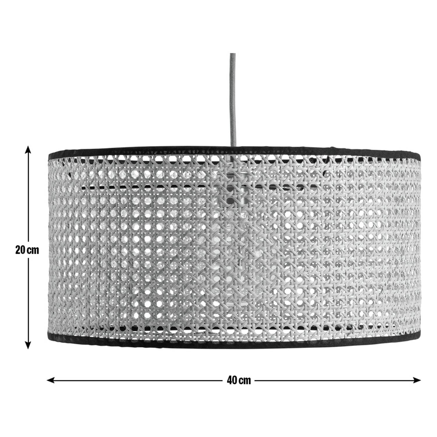 Habitat rattan easy fit lampshade 40cm, UK version