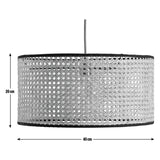 Habitat rattan easy fit lampshade 40cm, UK version