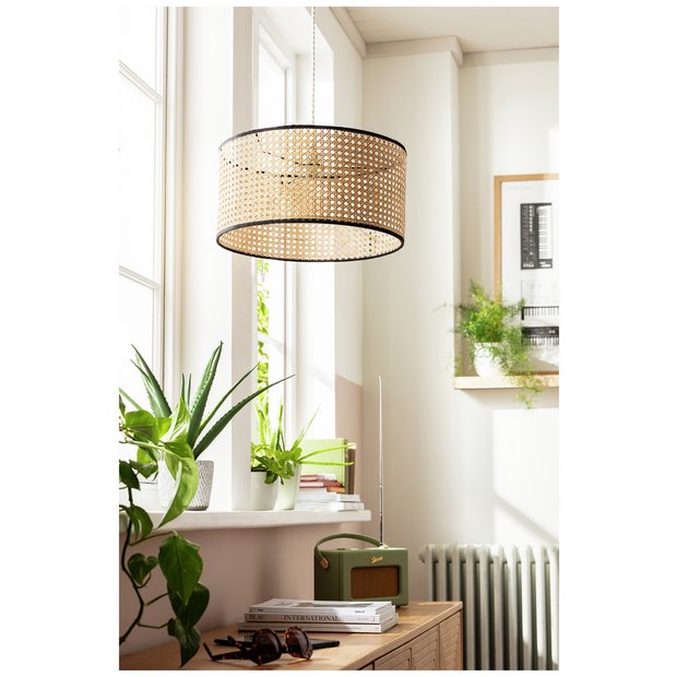 Habitat rattan easy fit lampshade 40cm, UK version