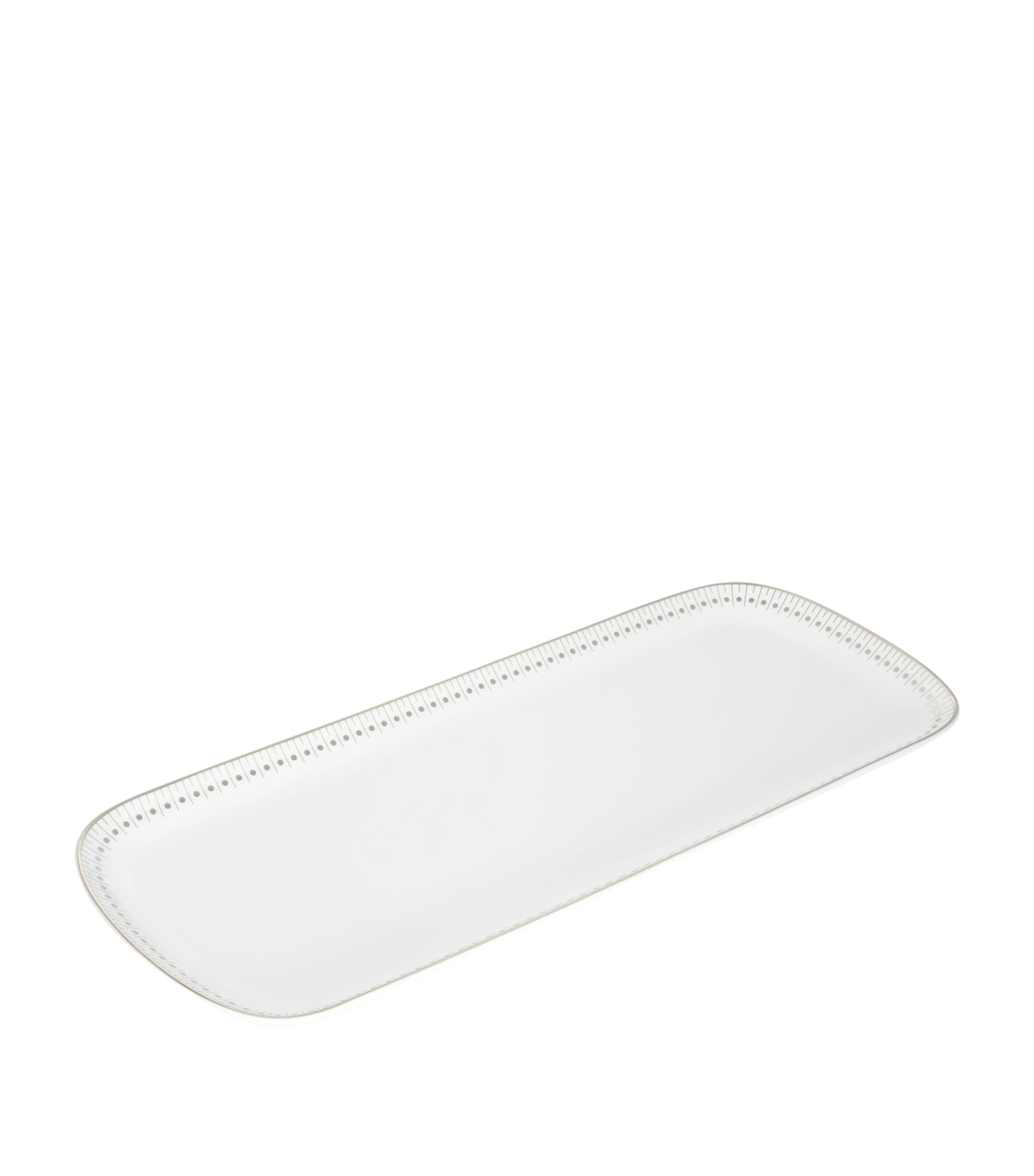 Christofle Malmaison Impériale Platinum cake dish 37cm - British product