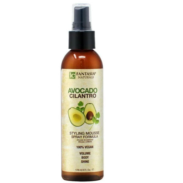 Fantasia Naturals styling mousse avocado cilantro, imported from the UK