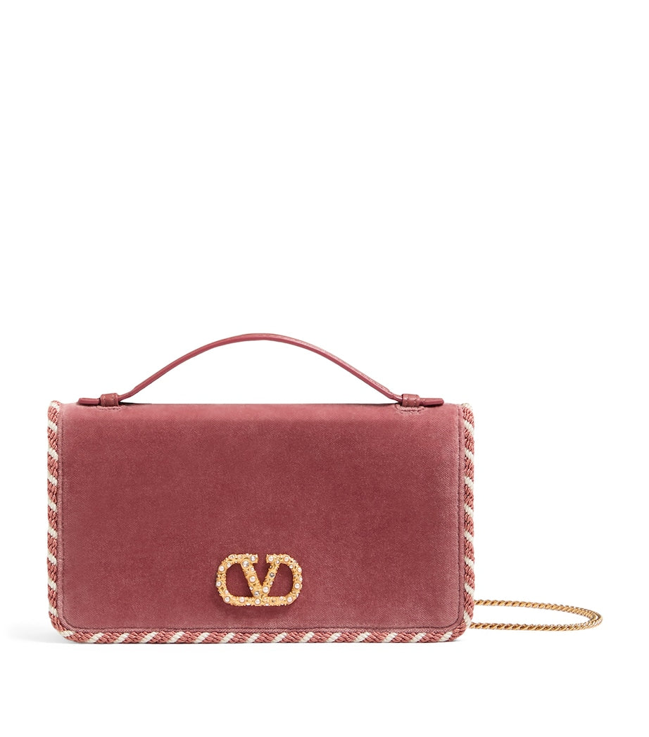 Valentino Garavani VLogo Signature wallet with strap (British brand)