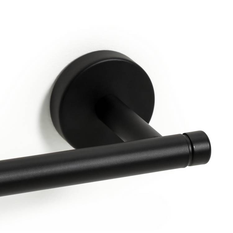 Habitat wall mounted towel rail matt black 50cm (British brand)