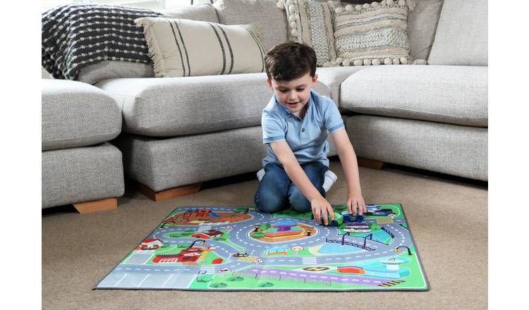 Chad Valley Dual Sided Toy Car Mat and 2 Cars GOODS Argos