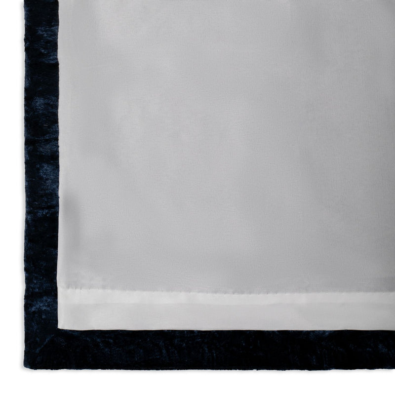 Argos Home Crushed Velvet Eyelet Curtains - Blue - 168x183cm