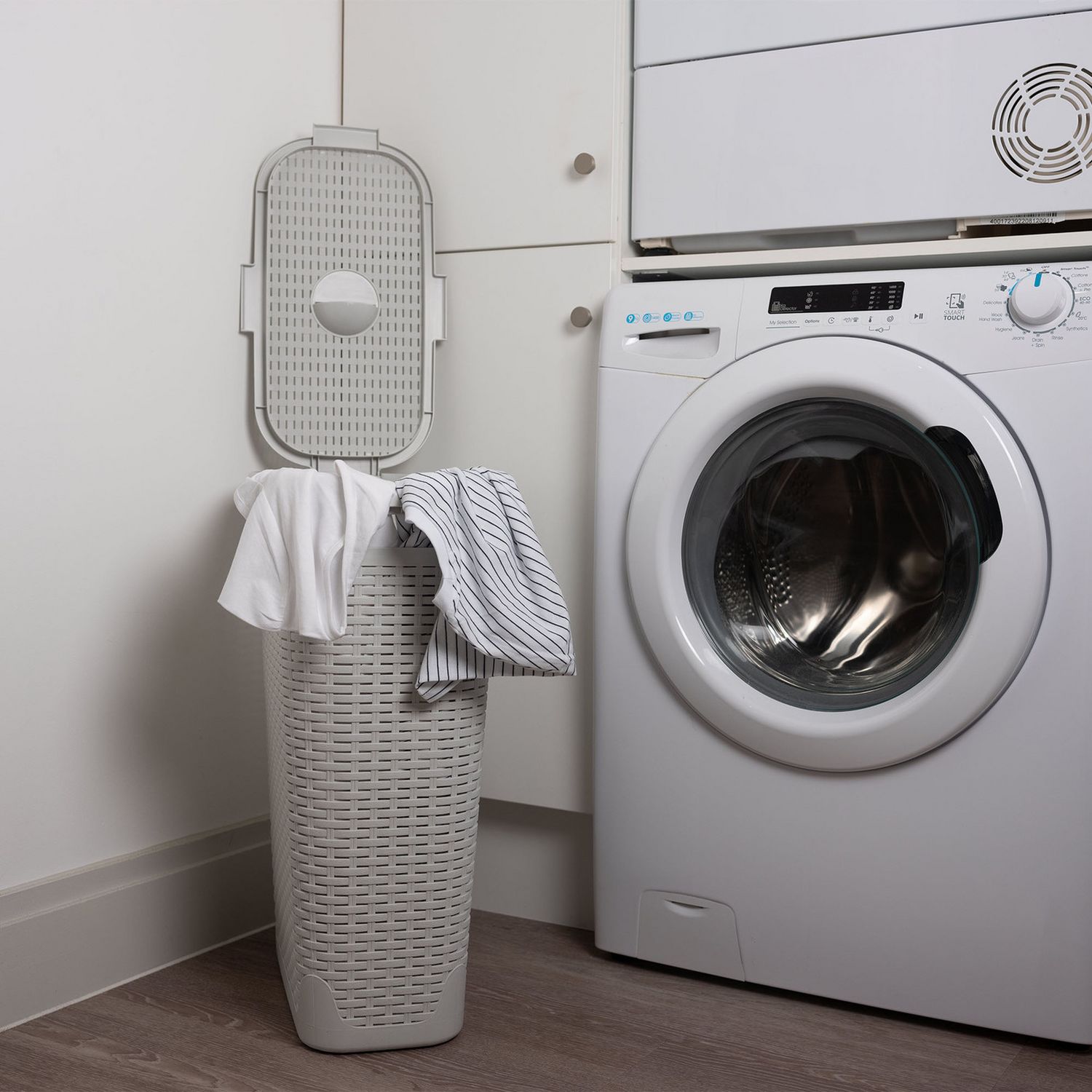 Addis laundry basket slimline light grey 40L, UK version
