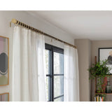 Argos Home walnut effect curtain pole 110-300cm, imported from the UK