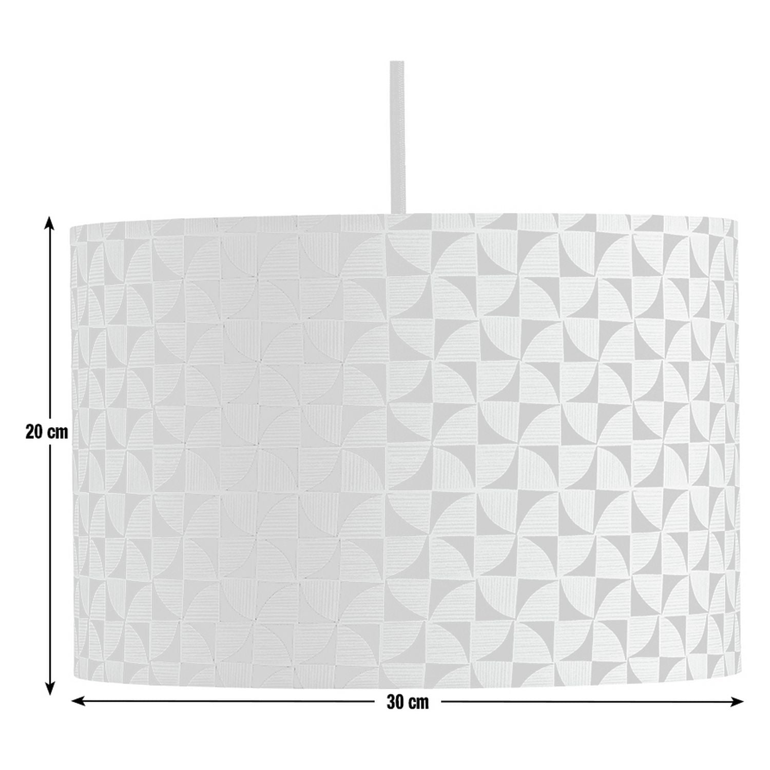 Habitat green geometric lampshade 30cm, imported from the UK