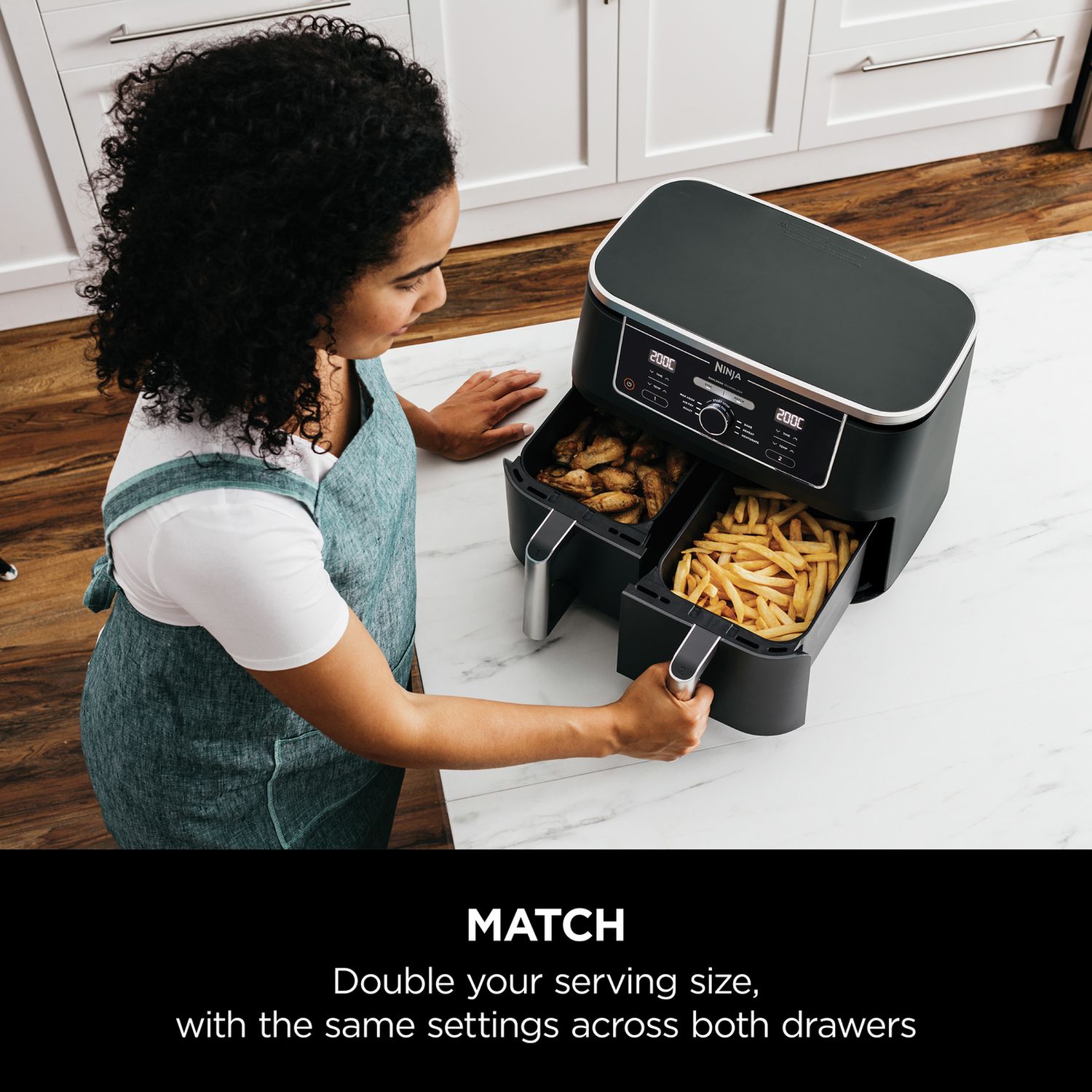 Ninja Foodi MAX dual zone air fryer 9.5L, UK version