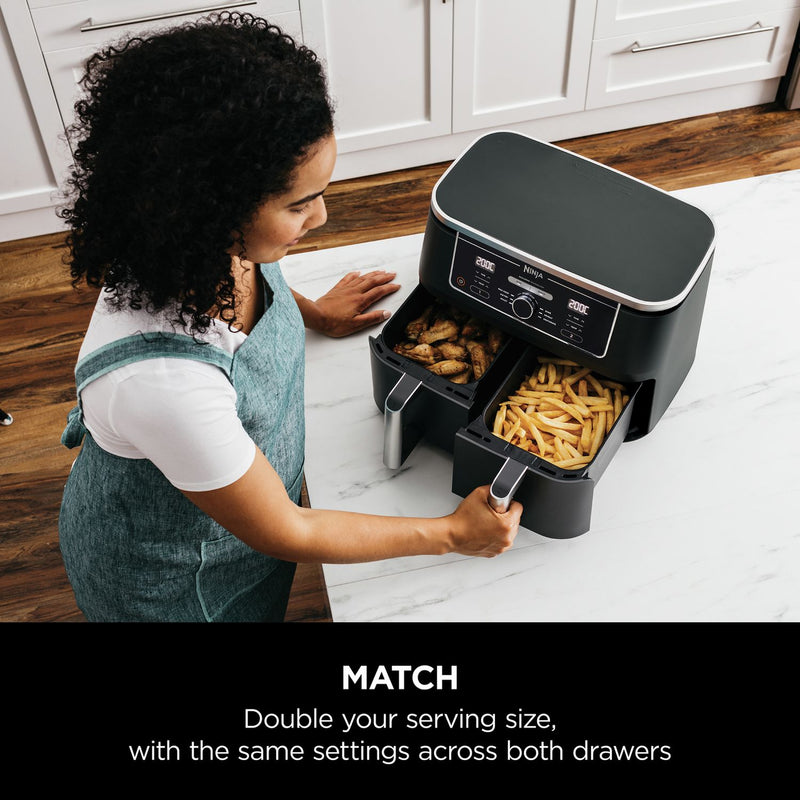 Ninja Foodi MAX dual zone air fryer 9.5L, UK version