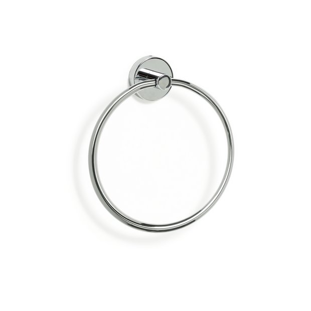 Habitat chrome wall mounted towel ring compact size UK version