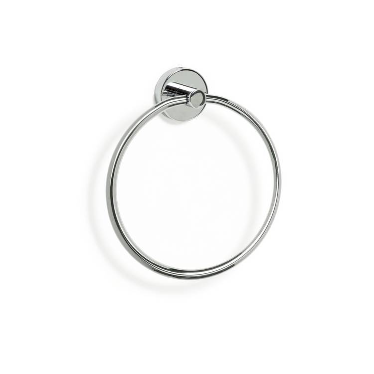 Habitat chrome wall mounted towel ring compact size UK version