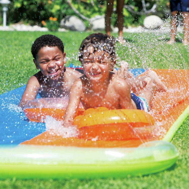 Summer Waves inflatable water slide Double Slide Racer, UK version