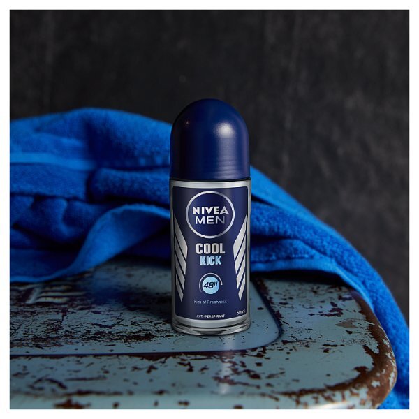 NIVEA MEN Anti-Perspirant Deodorant Roll-On, Cool Kick, 50ml GOODS Superdrug   