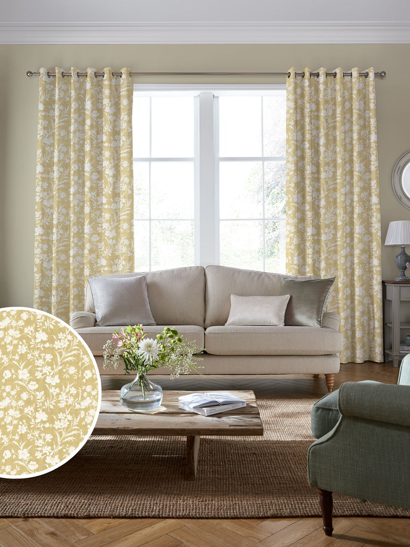 Laura Ashley Gold Rye curtains - British product