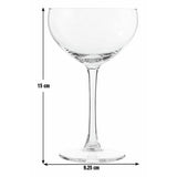 Habitat Portofino set of 2 champagne coupe glasses, imported from the UK
