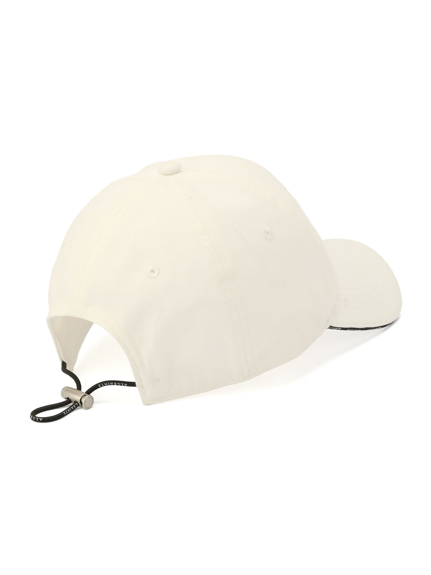 AllSaints white Gothic Lace square baseball cap - British product
