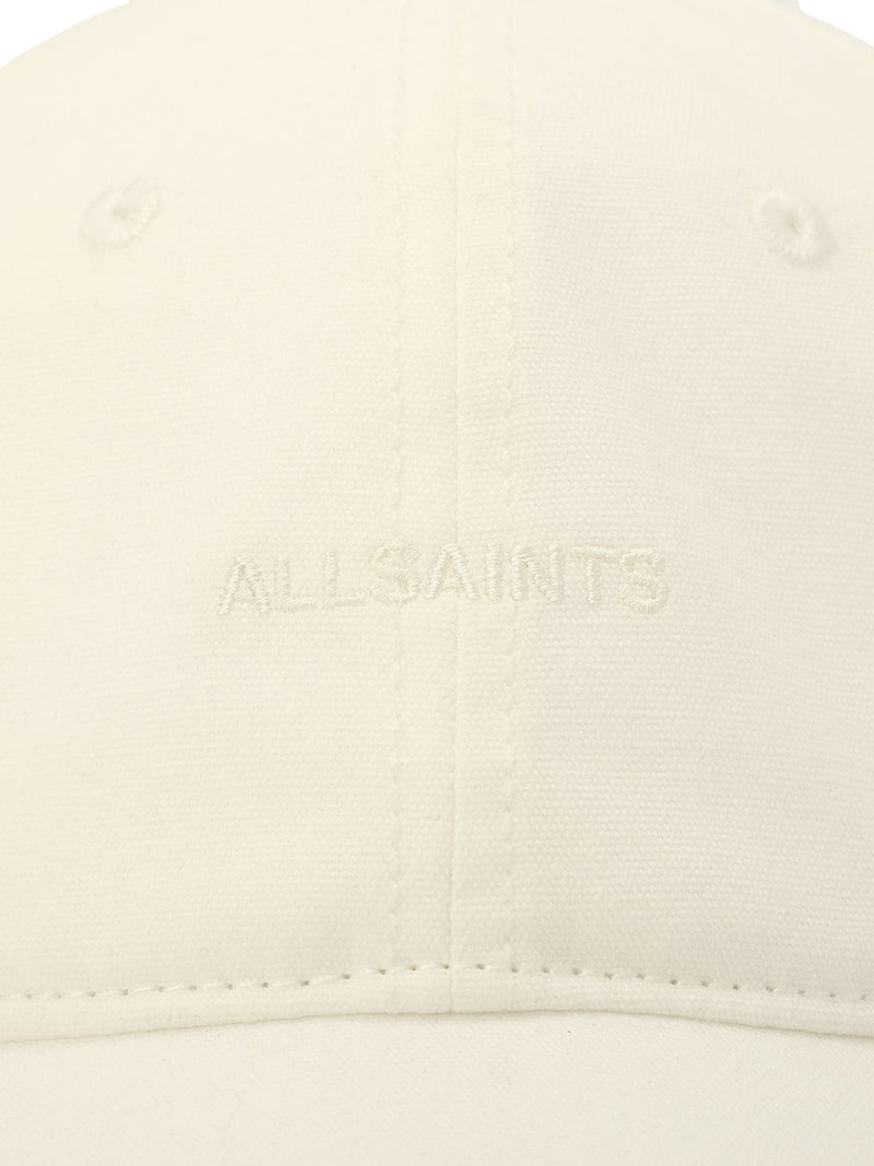 AllSaints white Gothic Lace square baseball cap - British product