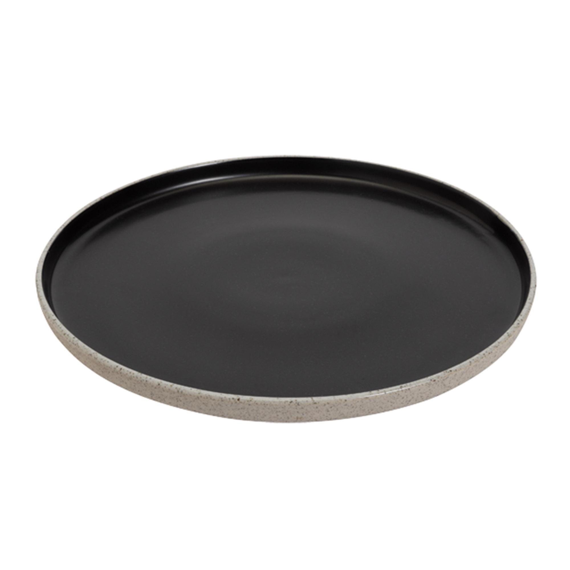 Habitat Matte Raw Edge Side Plate Black GOODS Sainsburys   