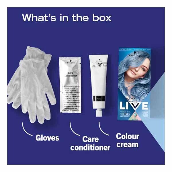 LIVE Pretty Pastels Semi-permanent Blue Hair Dye Denim Steel GOODS Superdrug   