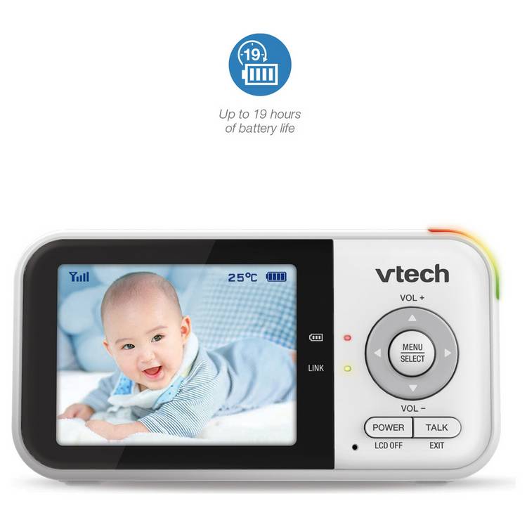 Vtech VM3254 2.8 inch colour video baby monitor, UK version