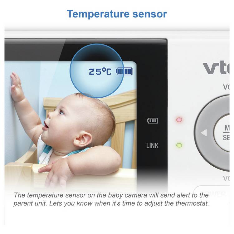 Vtech VM3254 2.8 inch colour video baby monitor, UK version