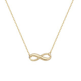 Revere 9ct yellow gold infinity pendant necklace, imported from the UK