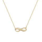 Revere 9ct yellow gold infinity pendant necklace, imported from the UK