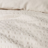 Habitat Seersucker Plain Taupe Bedding Set - Double