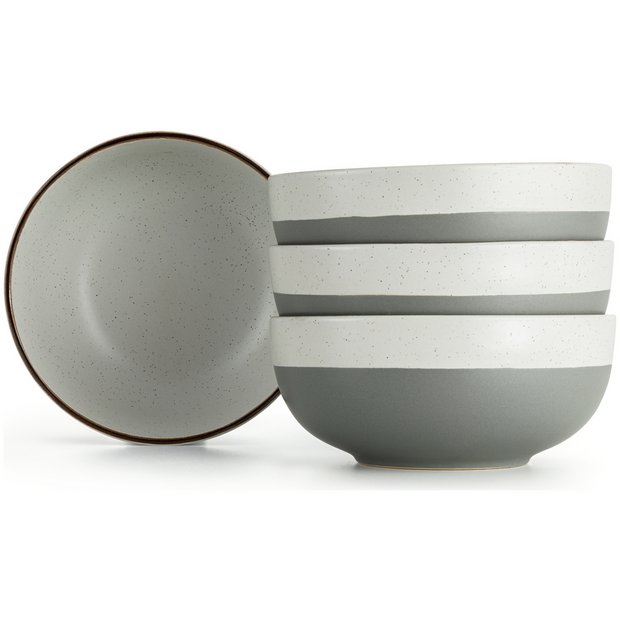 Habitat speckle stoneware cereal bowls set of 4, UK version