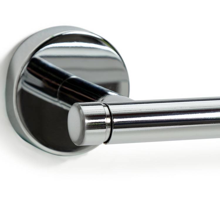 Chrome toilet roll holder with fixtures - British product