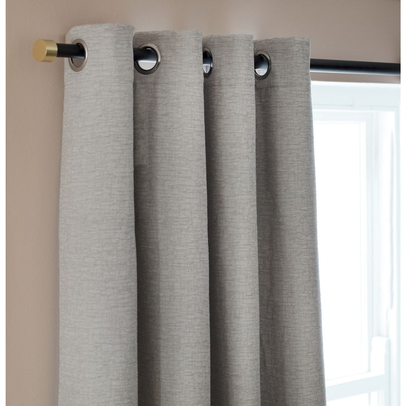Habitat grey chenille eyelet curtains 117x137cm - British product