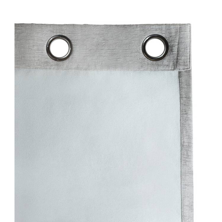 Habitat grey chenille eyelet curtains 117x137cm - British product