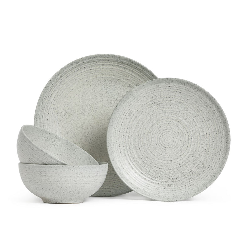 Habitat dinner set chalk grey 12-piece - British product