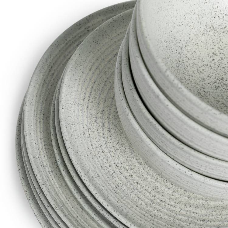 Habitat dinner set chalk grey 12-piece - British product