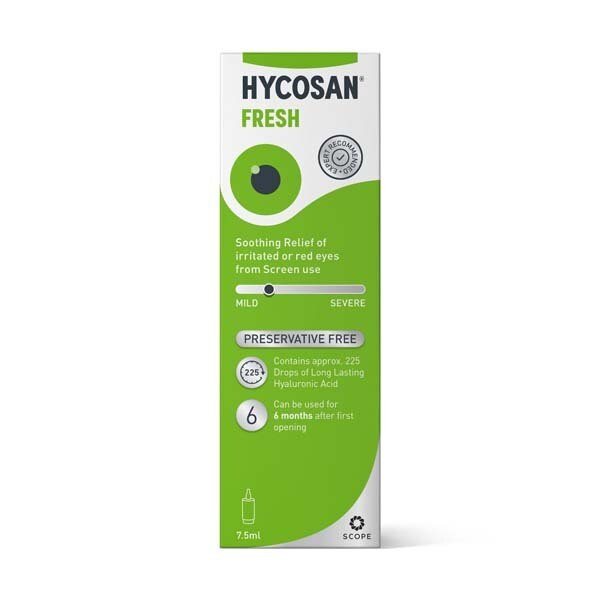 Hycosan Fresh Eye Drops 7.5ml GOODS Superdrug   