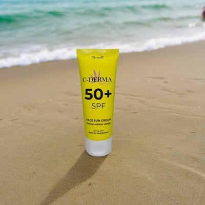 Superdrug C-DERMA Ansikts solkrem SPF 50 Ansiktsbeskyttelse 75ml- Kjøp online hos McGrocer